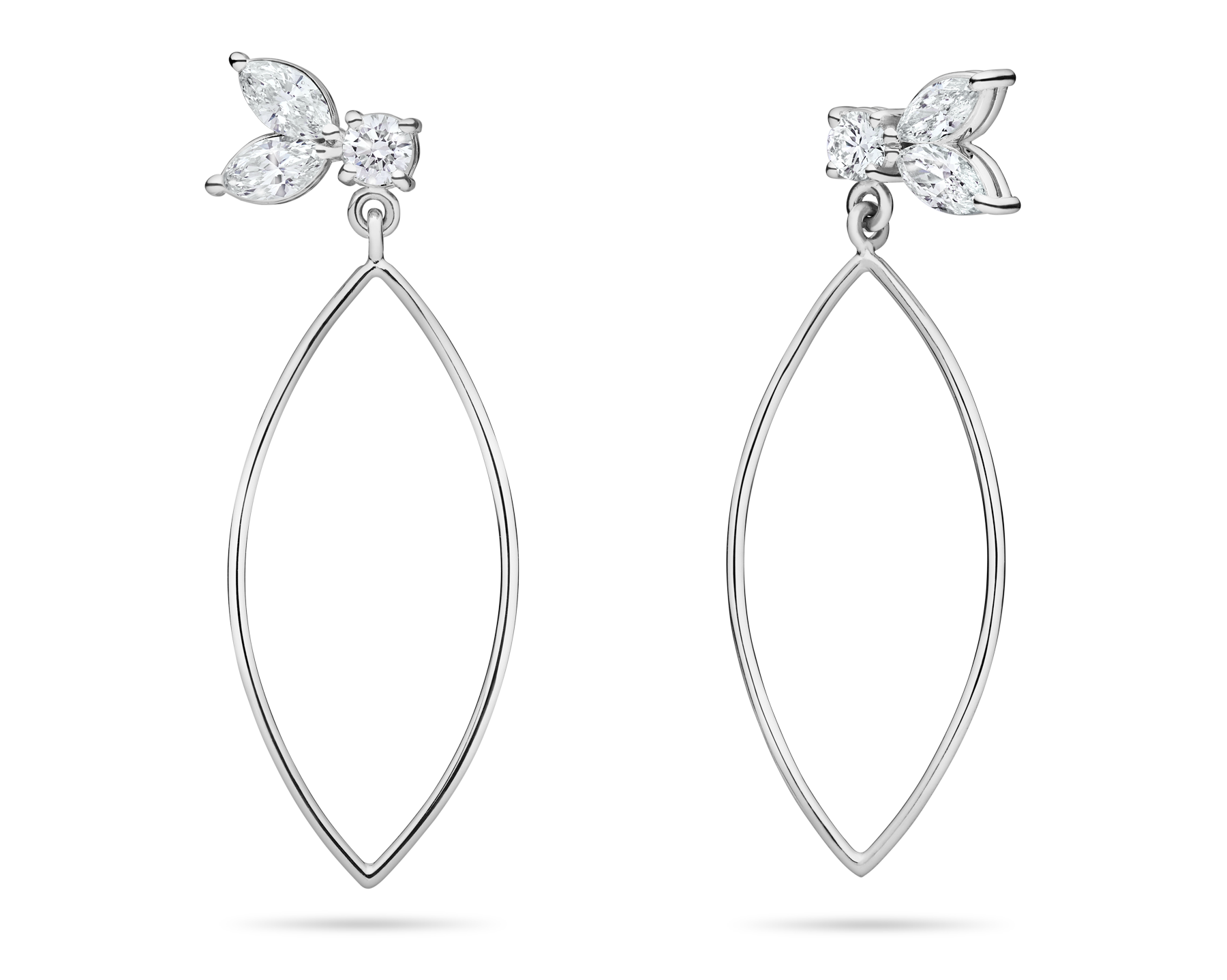 Faye Earrings White