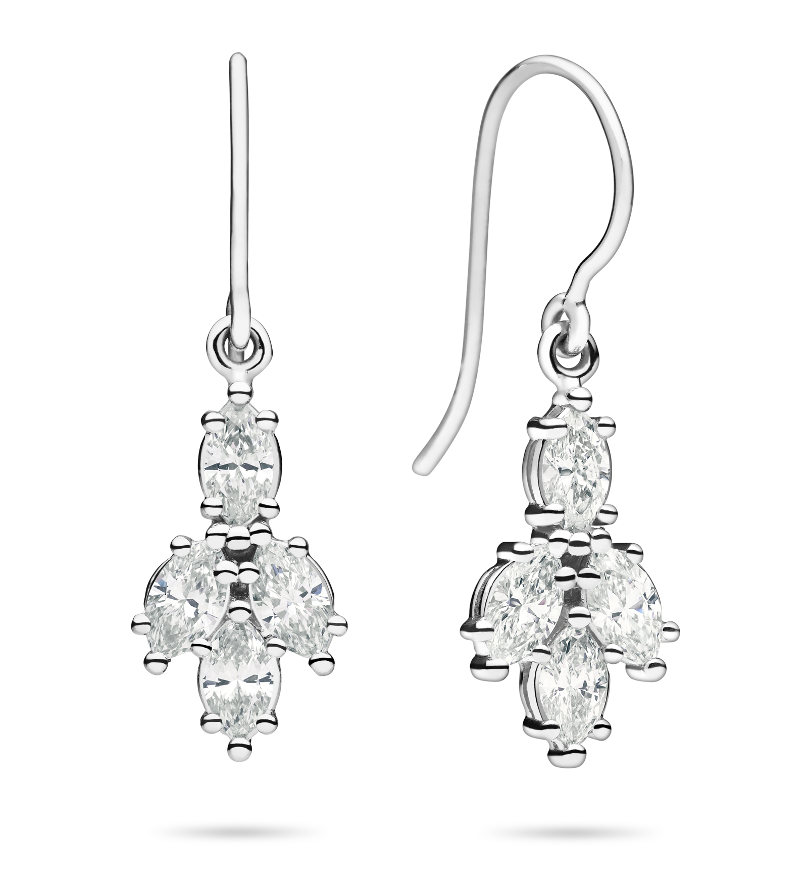Grace Earrings White