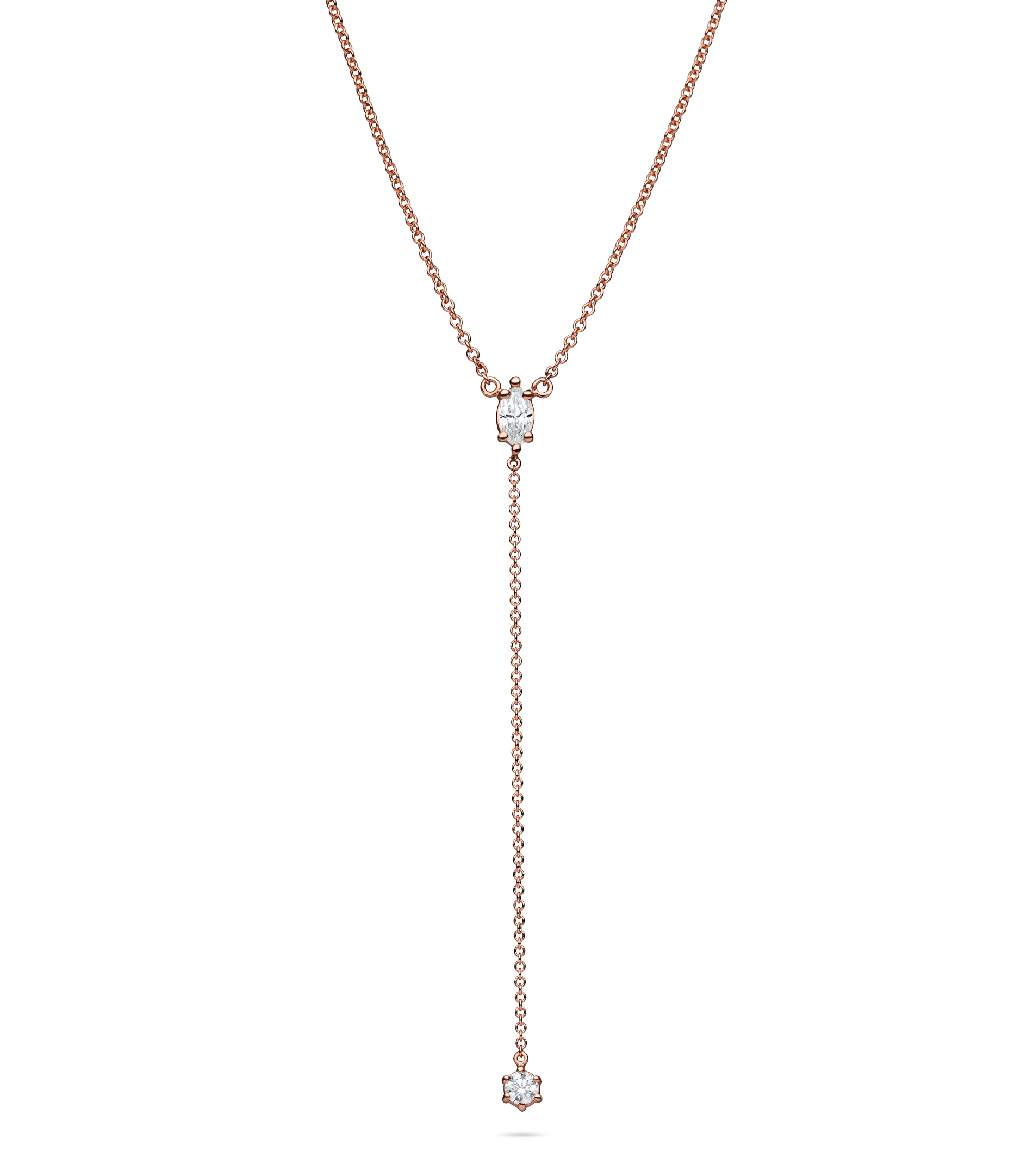 Isla Waterfall Necklace Rose