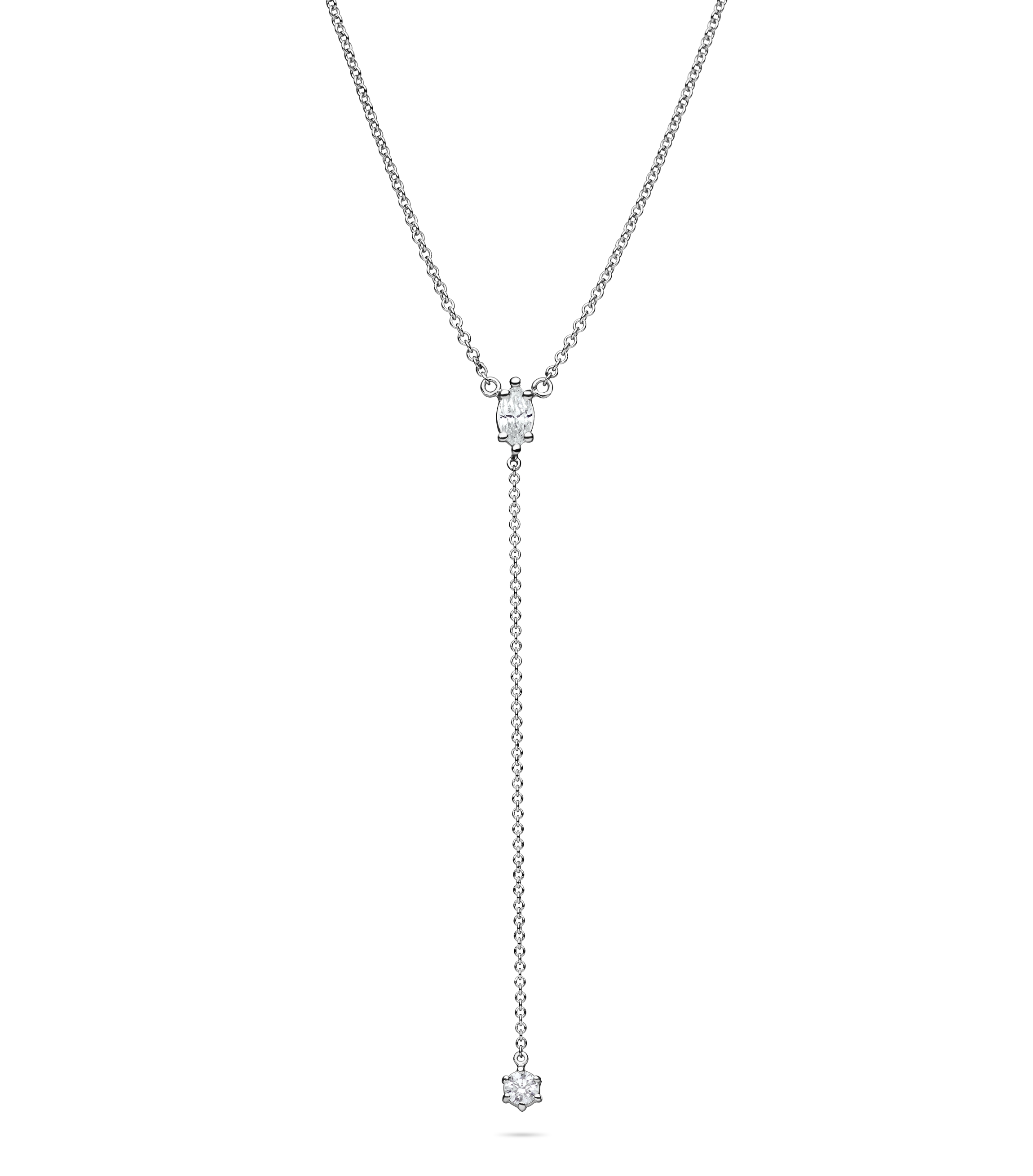 Isla Waterfall Necklace White