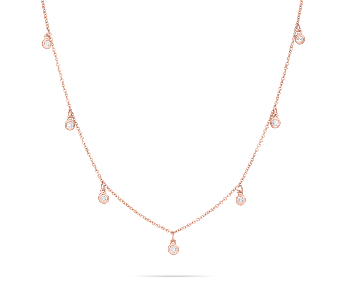 Delphine Necklace Rose – LAURA STEPHANIE